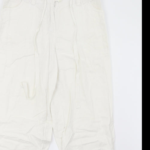 NEXT Womens White   Trousers  Size 10 L30 in