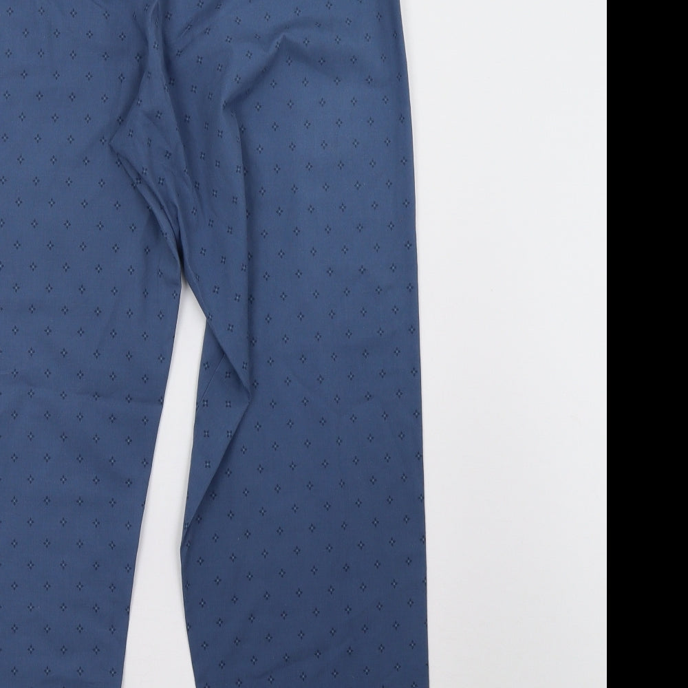 Marks and Spencer Mens Blue Polka Dot   Pyjama Pants Size M