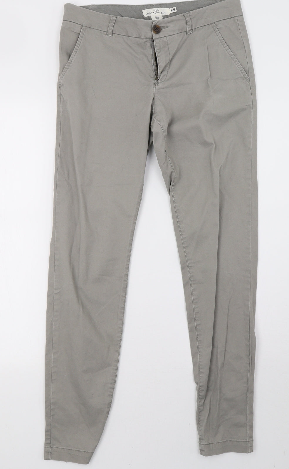 H&M Mens Grey   Trousers  Size 32 L31 in