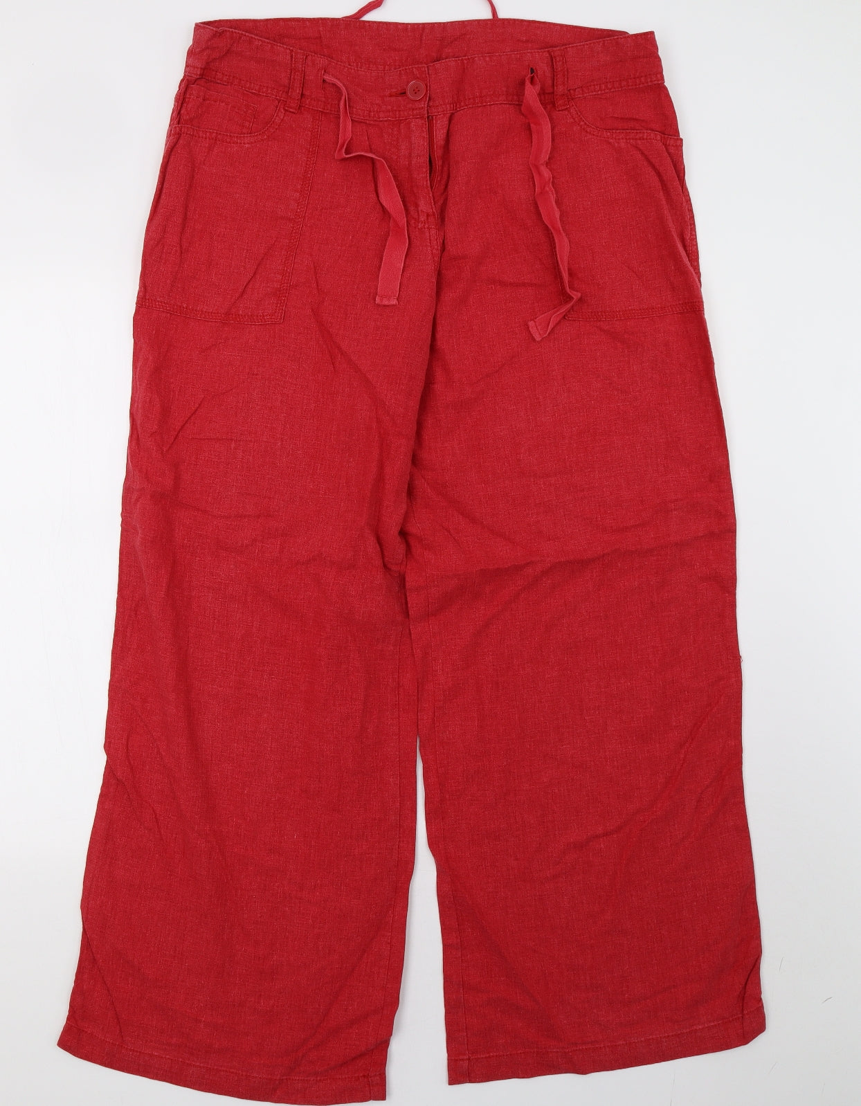 NEXT Womens Red   Trousers  Size 16 L31 in