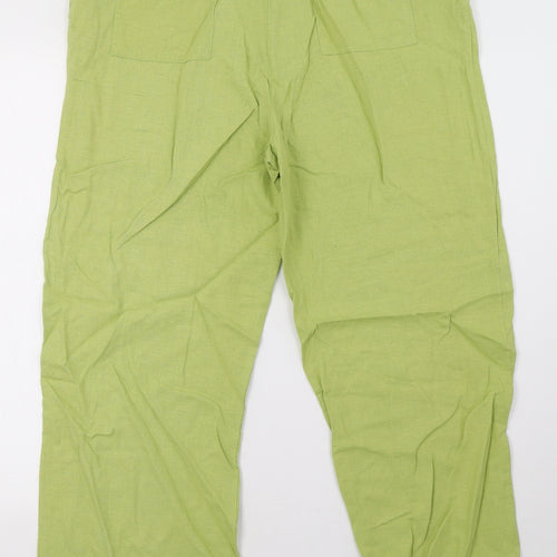 ellie louise Womens Green   Trousers  Size 14 L27 in