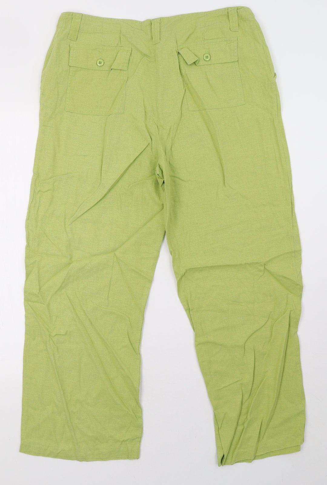 ellie louise Womens Green   Trousers  Size 14 L27 in