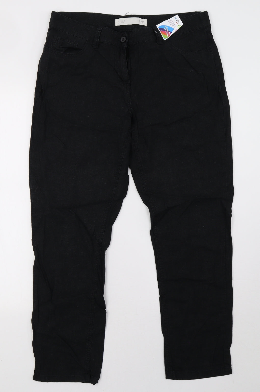 NEXT Womens Black   Trousers  Size 12 L29 in
