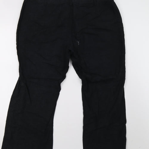 Marks and Spencer Womens Black   Trousers  Size 20 L28 in