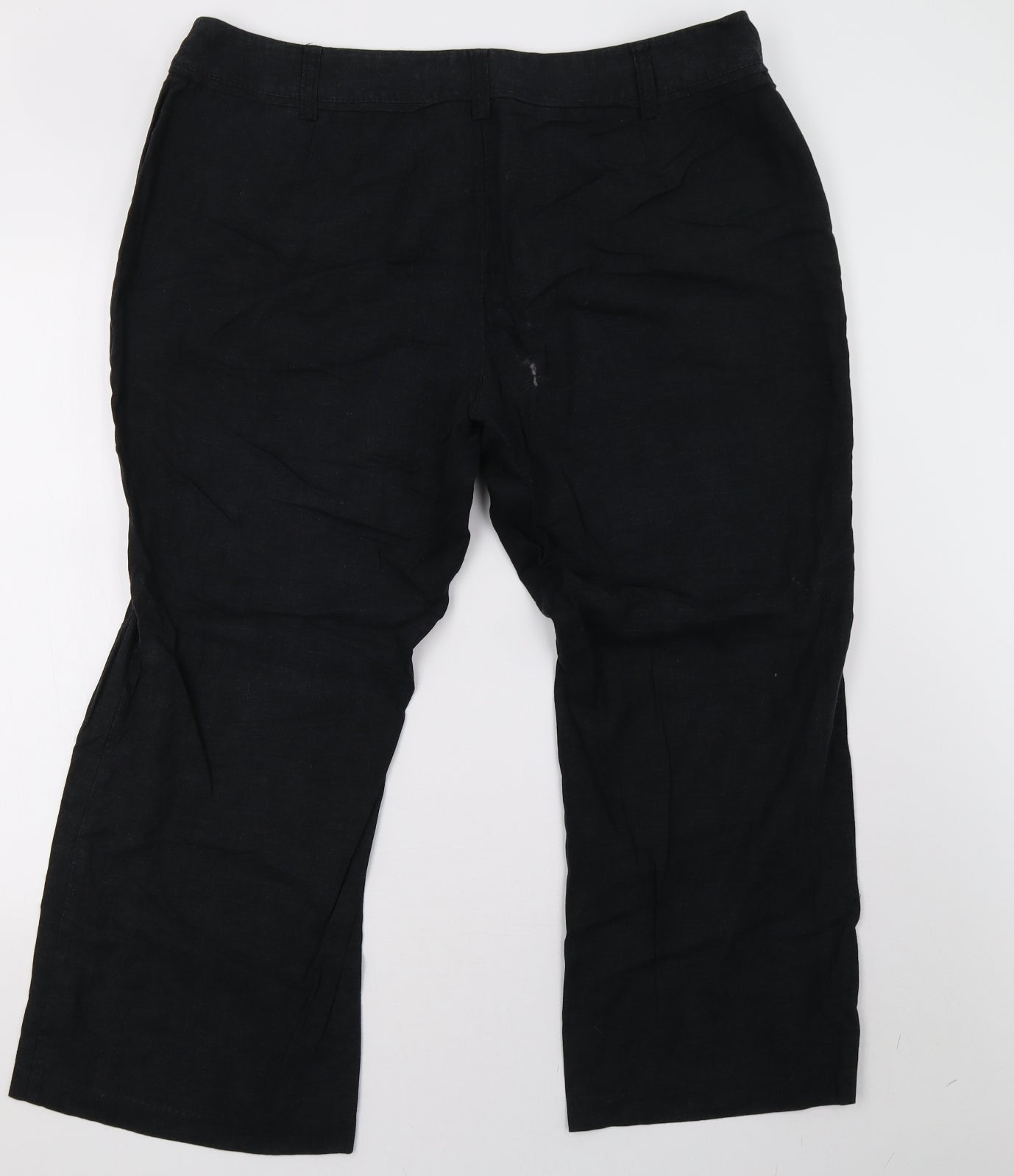 Marks and Spencer Womens Black   Trousers  Size 20 L28 in
