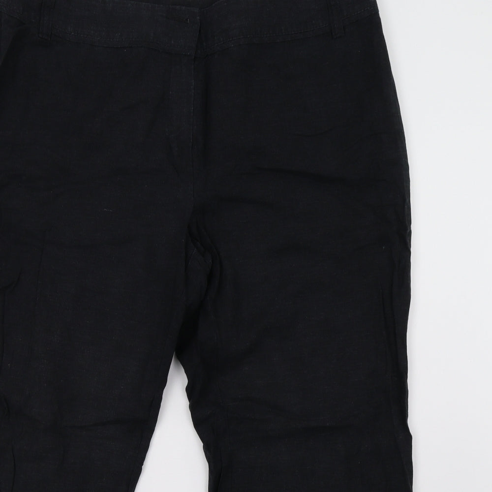 Marks and Spencer Womens Black   Trousers  Size 20 L28 in