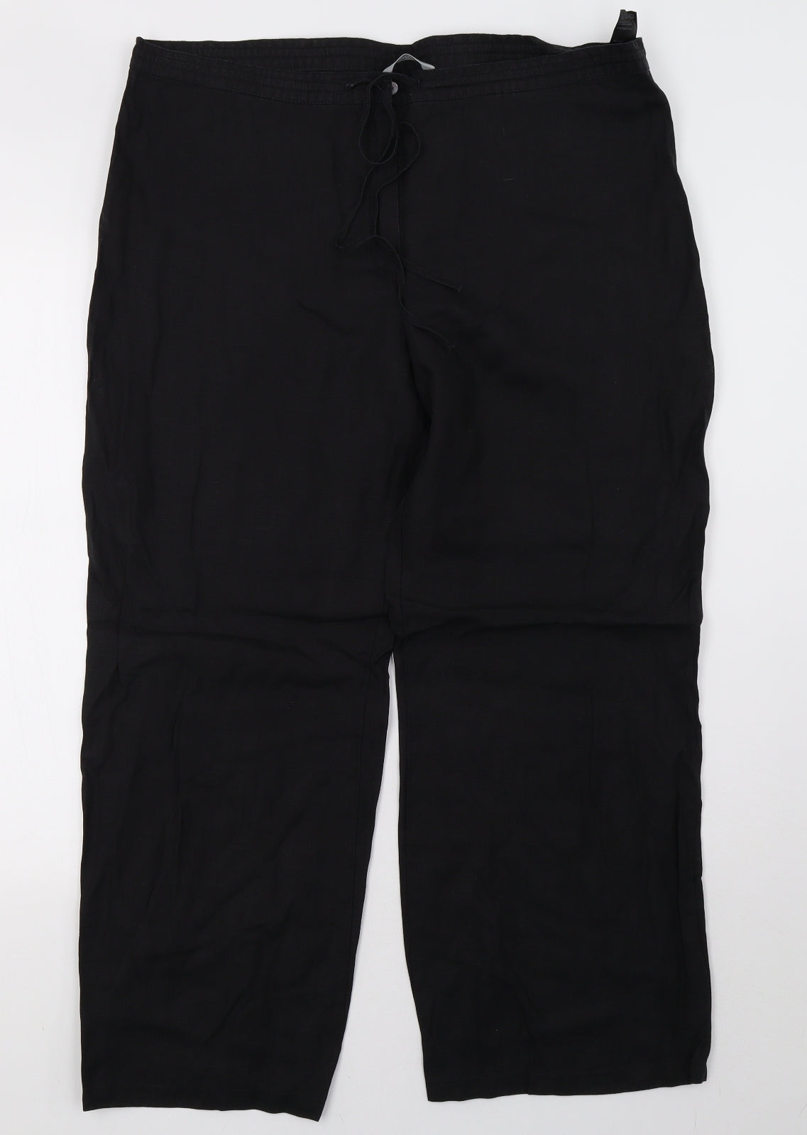 Marks and Spencer Womens Black   Trousers  Size 16 L28 in