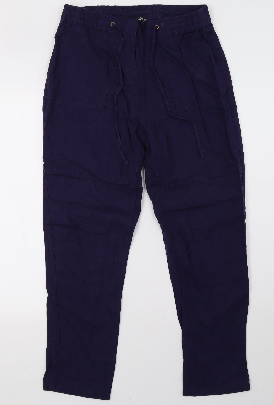 bonmarch Womens Blue   Trousers  Size 12 L30 in