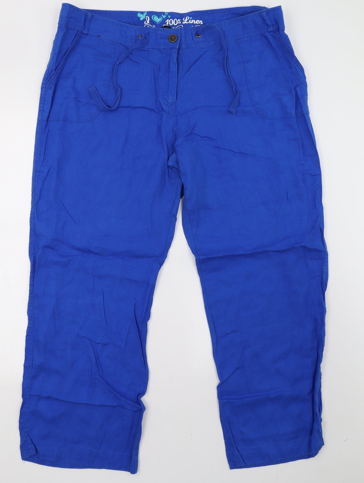 Primark Womens Blue   Trousers  Size 20 L30 in