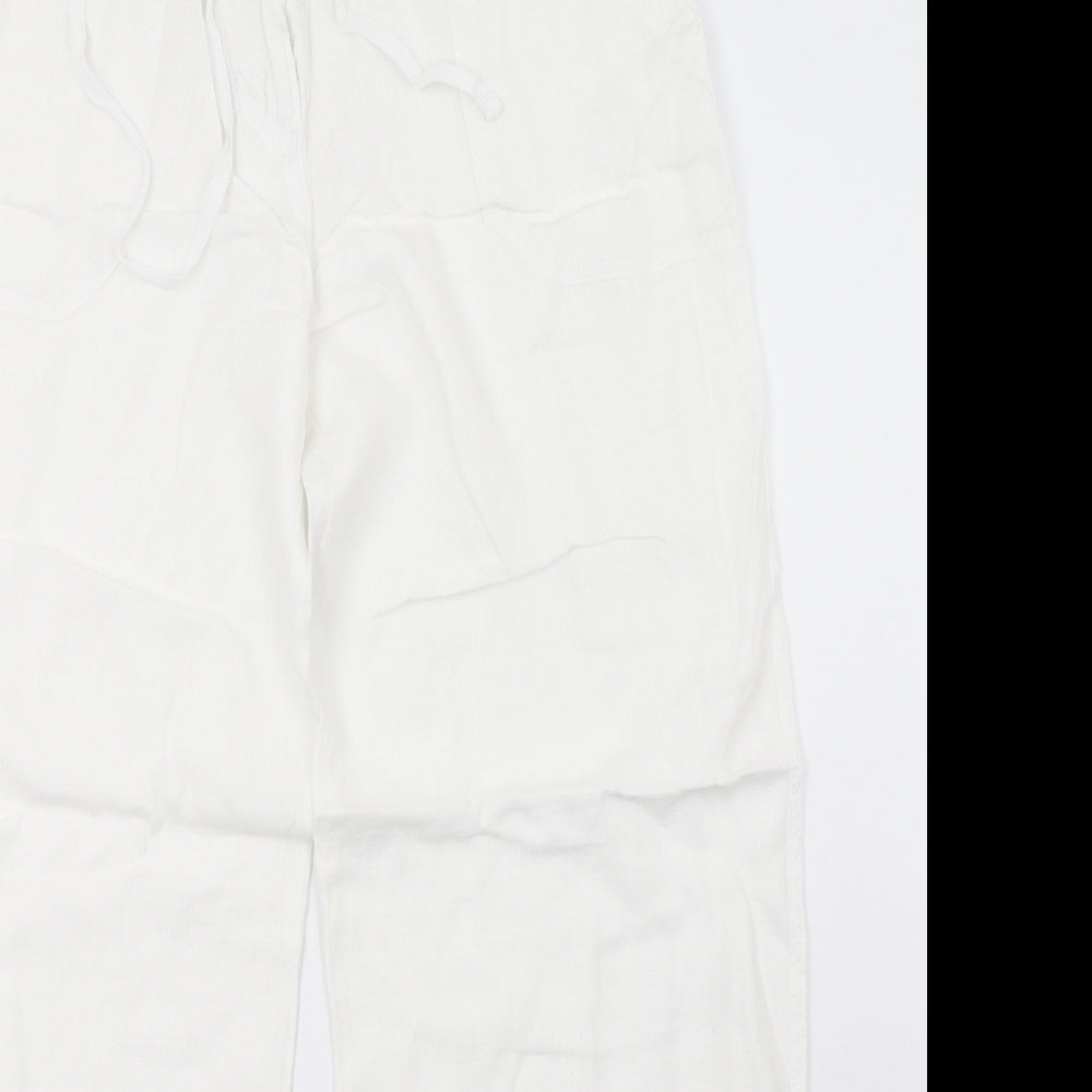 Primark Womens White   Trousers  Size 12 L30 in