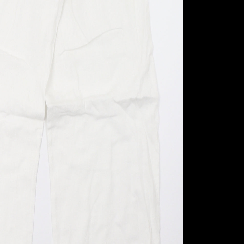 Primark Womens White   Trousers  Size 12 L30 in