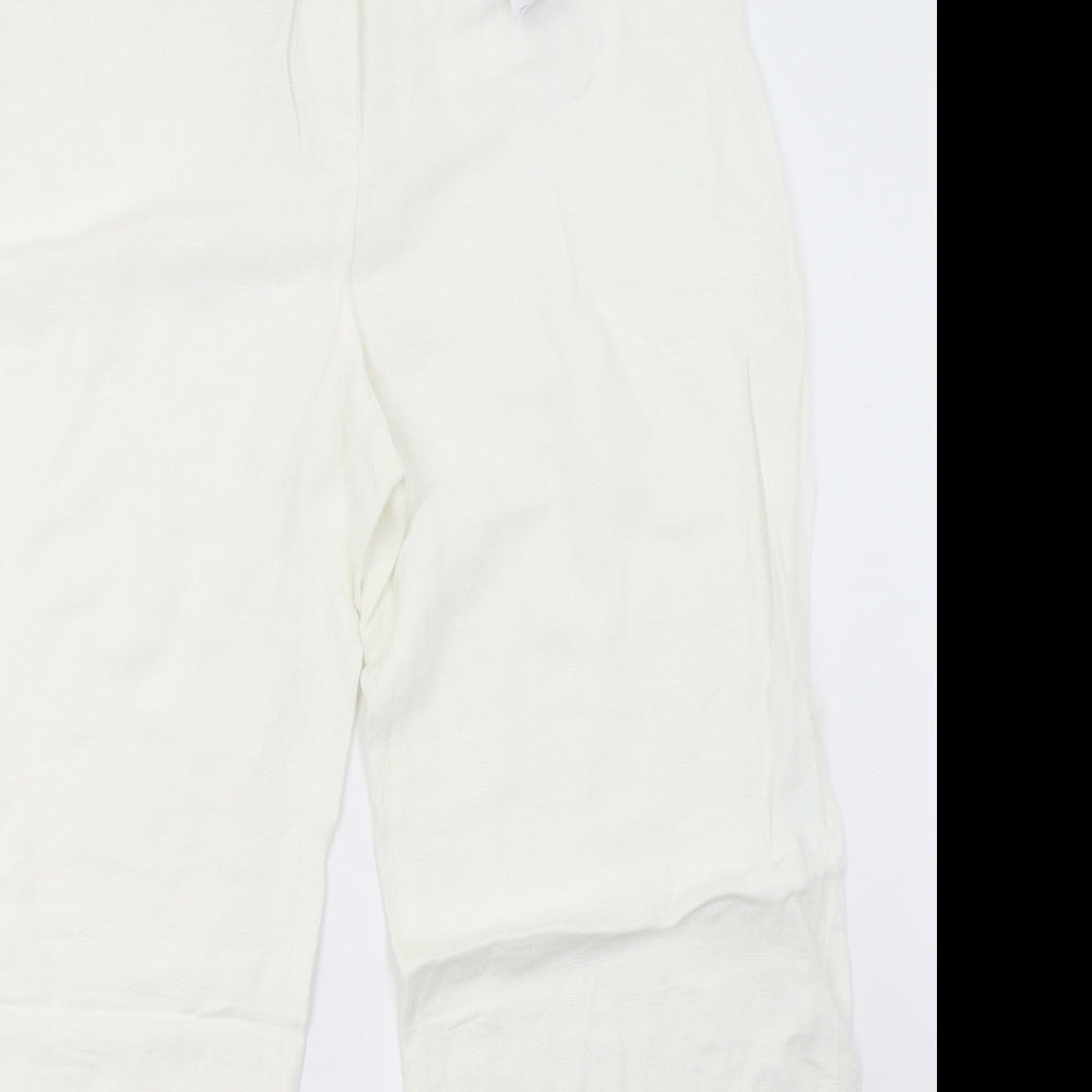Wallis Womens White   Trousers  Size 14 L30 in