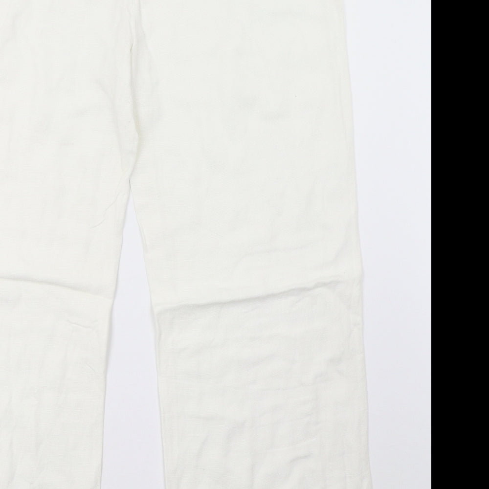 Wallis Womens White   Trousers  Size 14 L30 in