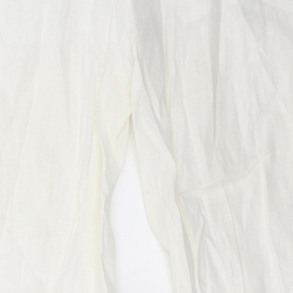 Sainsburys Womens White   Trousers  Size 16 L34 in