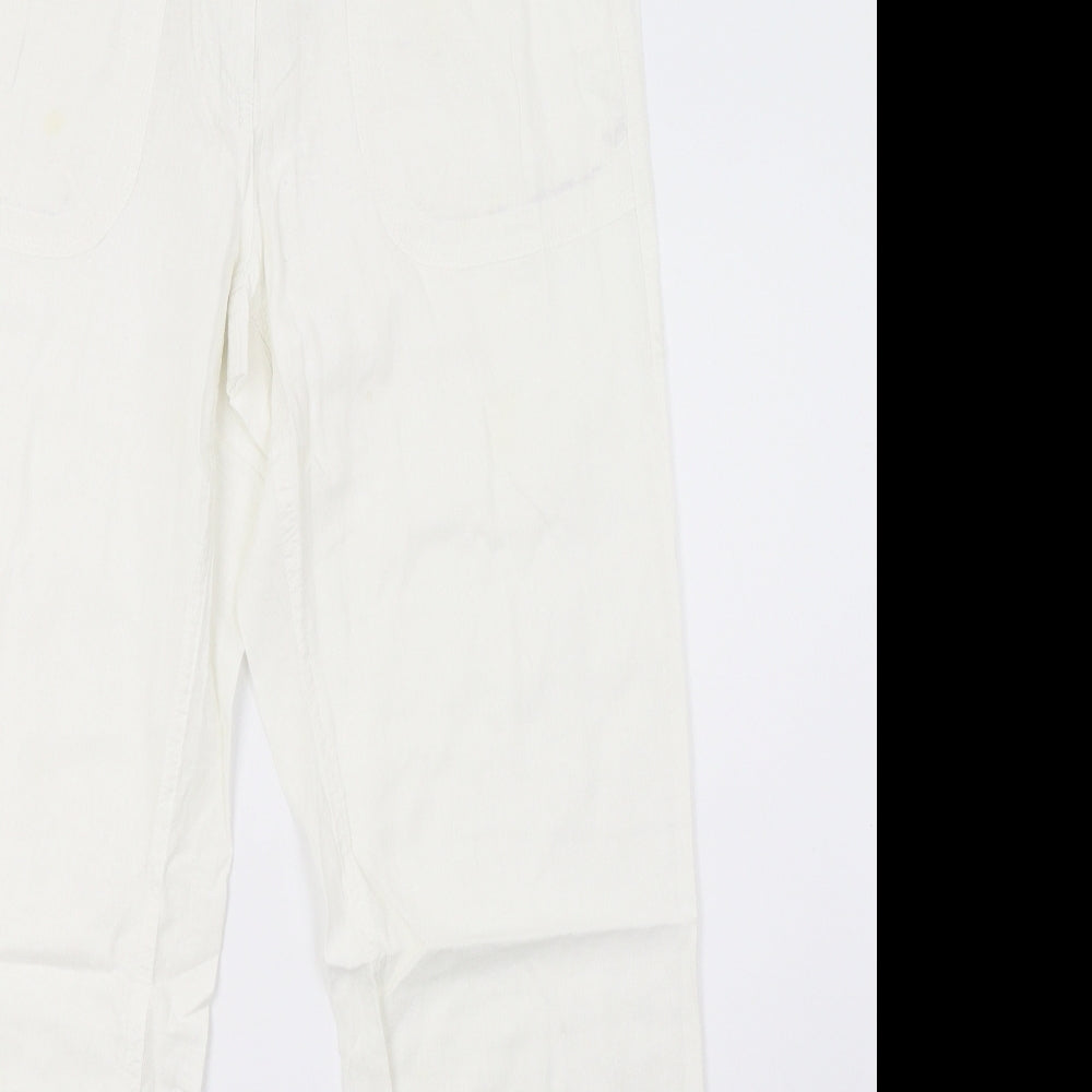 BHS Womens White   Trousers  Size 10 L30 in
