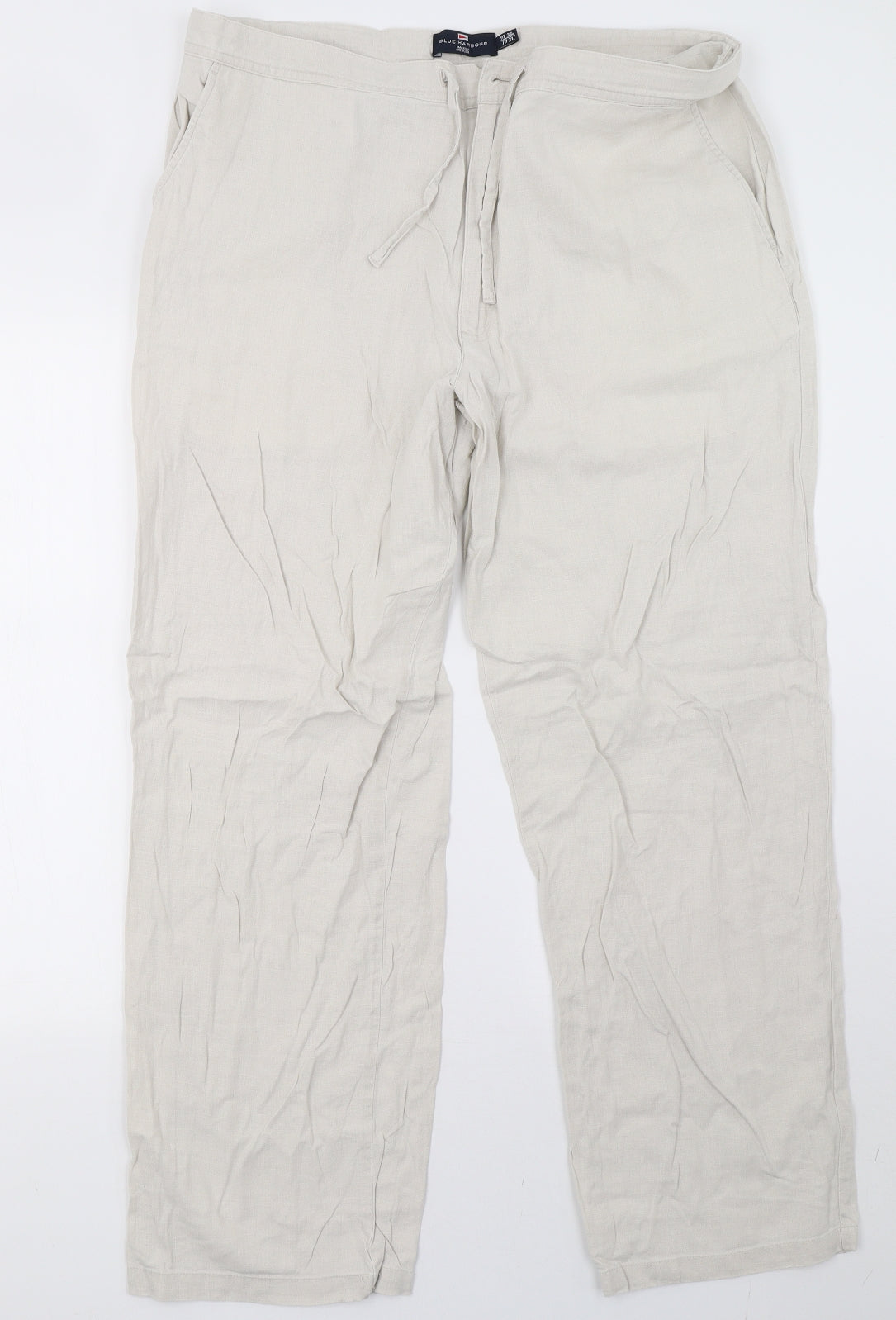 Marks and Spencer Mens Beige   Trousers  Size 38 L31 in