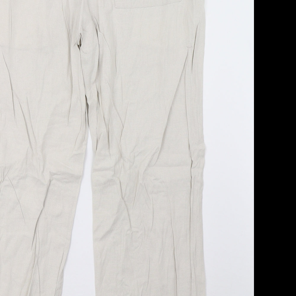 Marks and Spencer Mens Beige   Trousers  Size 38 L31 in