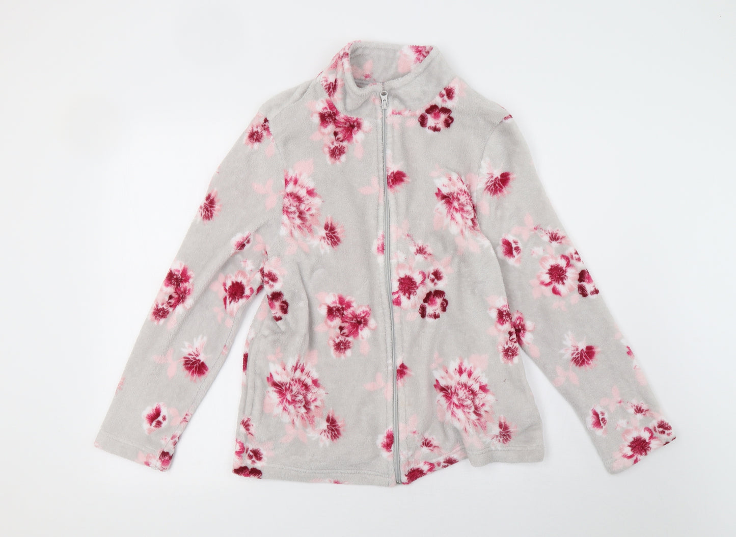 Bonmarché Womens Grey Floral   Pyjama Top Size 14
