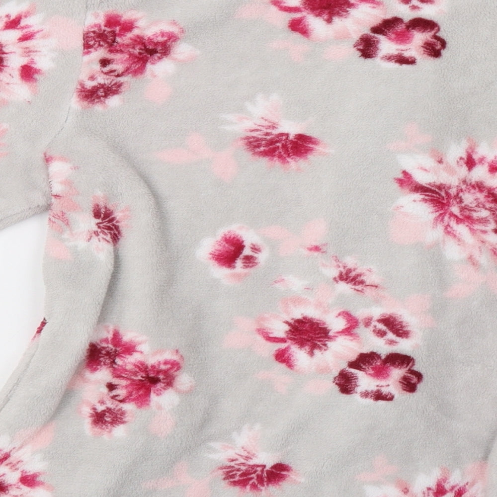 Bonmarché Womens Grey Floral   Pyjama Top Size 14