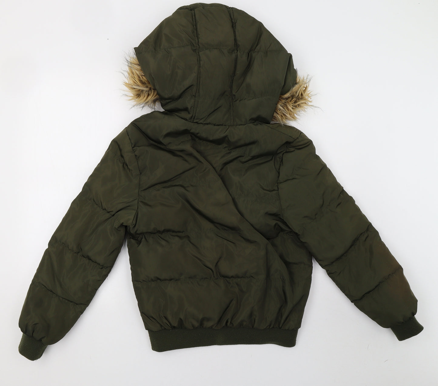 Missguided Womens Green   Bomber Jacket Coat Size 8