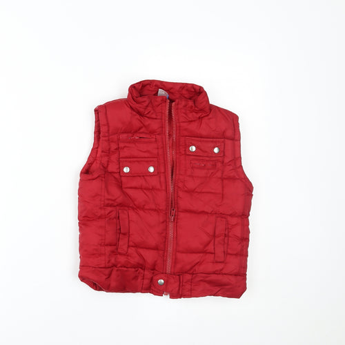 Adams Boys Silver   Gilet Coat Size 2-3 Years