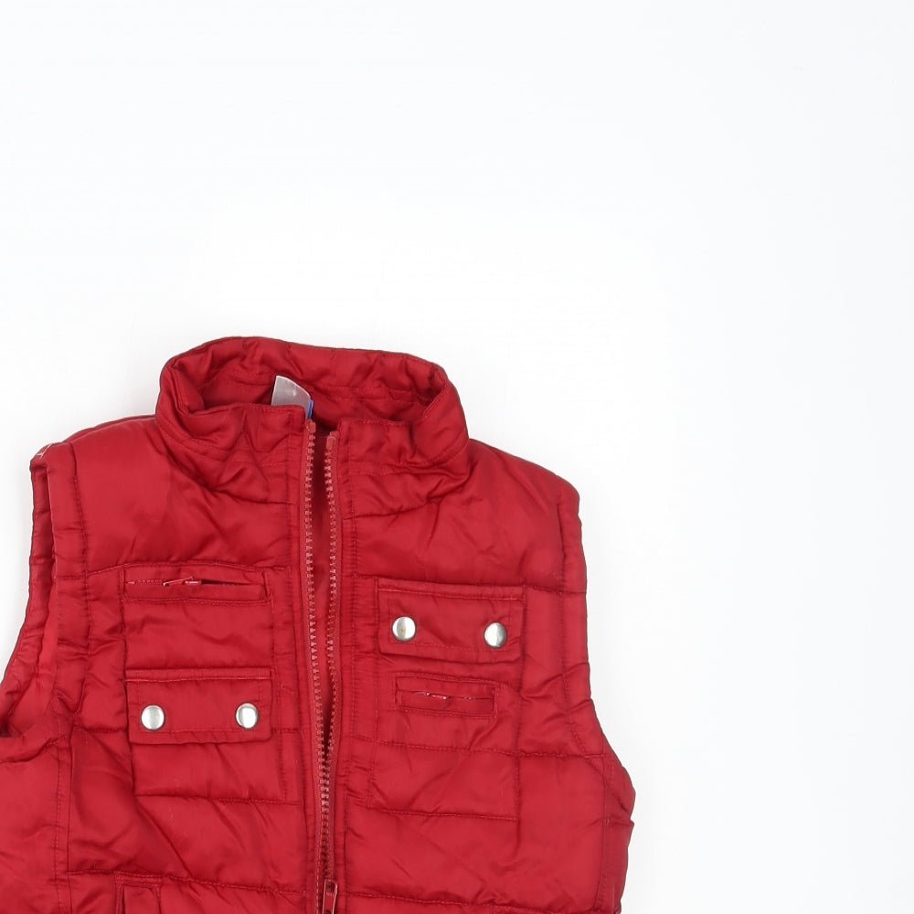 Adams Boys Silver   Gilet Coat Size 2-3 Years