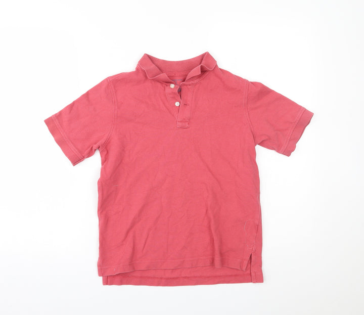 Land's End Boys Pink   Basic Polo Size M