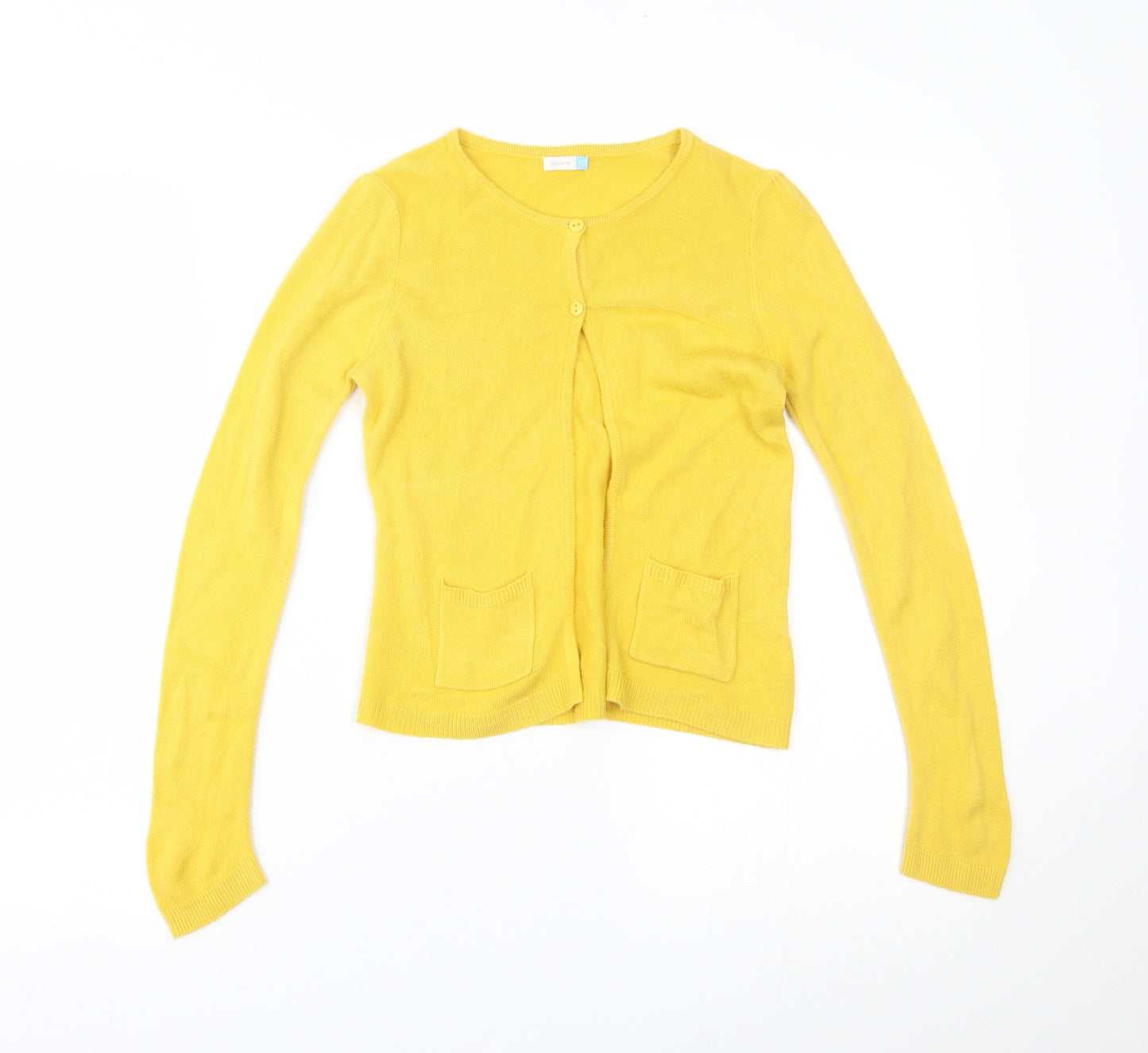John Lewis Girls Yellow   Cardigan Jumper Size 10 Years