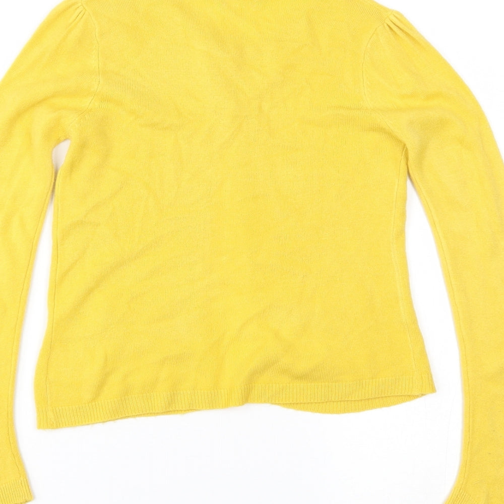 John Lewis Girls Yellow   Cardigan Jumper Size 10 Years