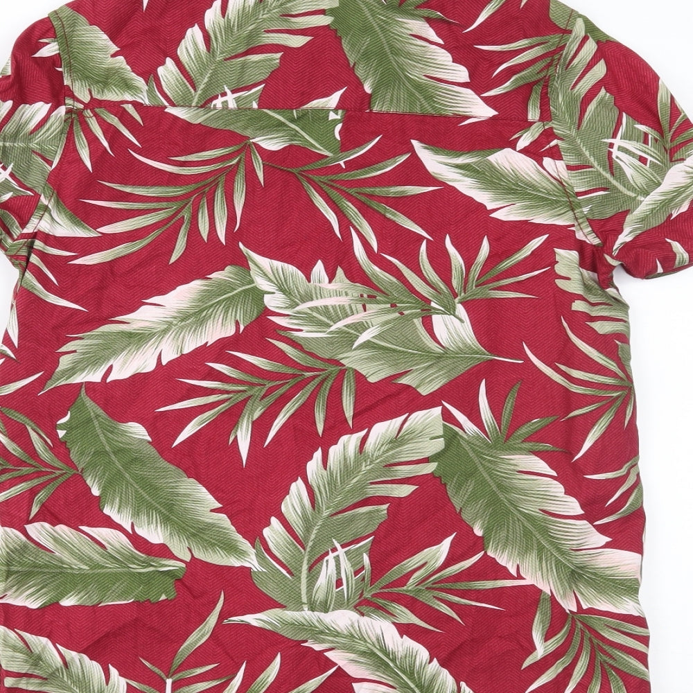 TU Boys Red   Basic Button-Up Size 14 Years