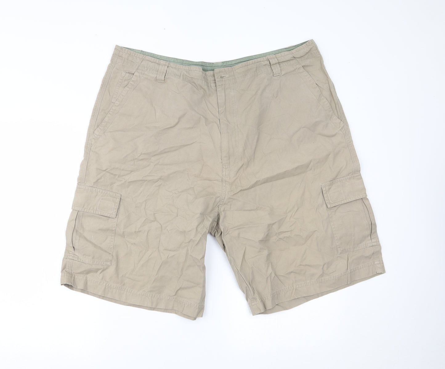 EWM Mens Beige   Cargo Shorts Size 40