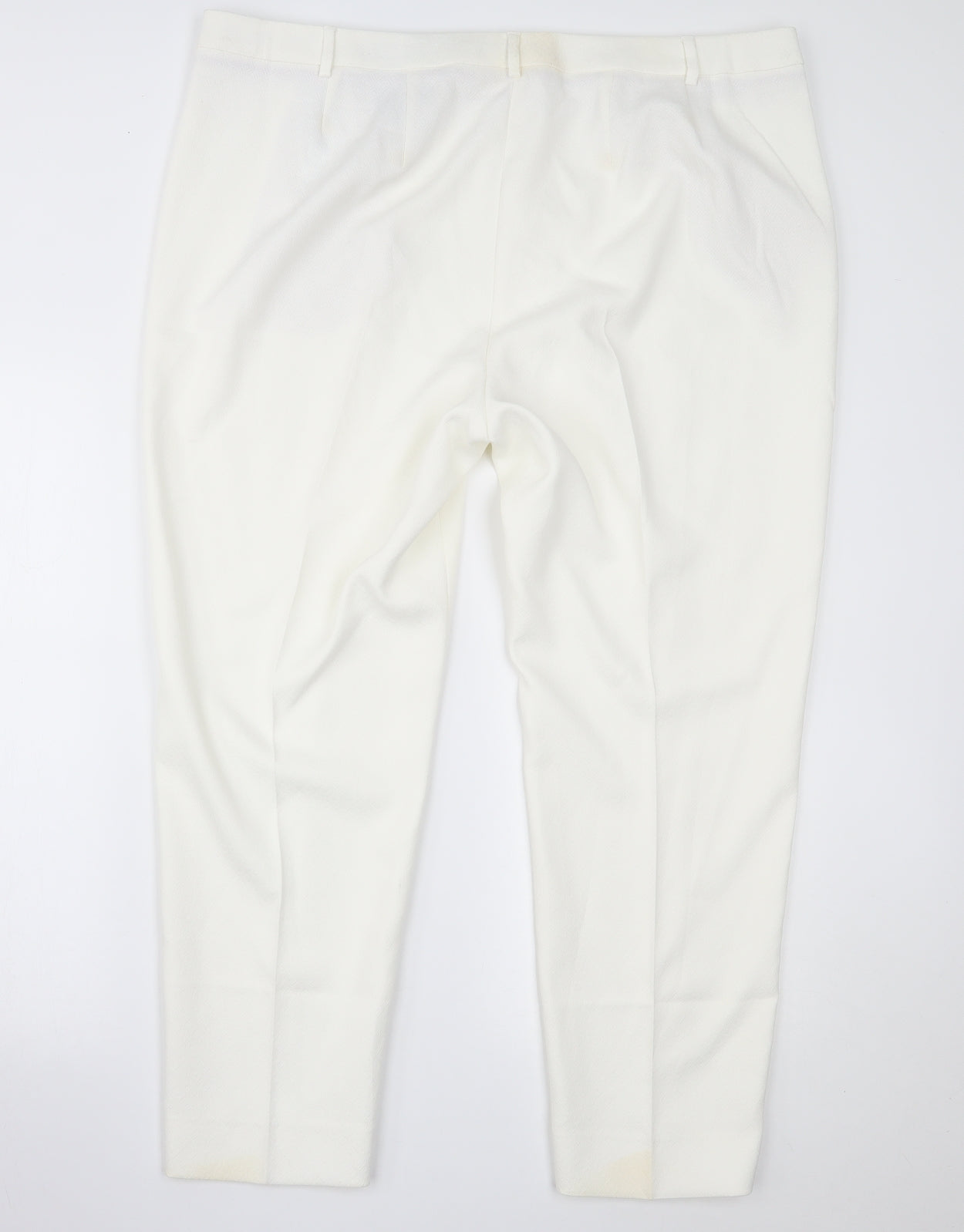 Marks and Spencer Womens White   Trousers  Size 20 L24 in