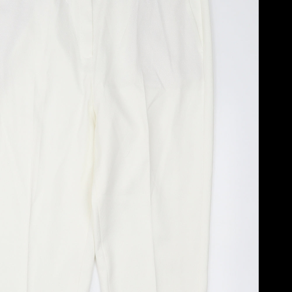 Marks and Spencer Womens White   Trousers  Size 20 L24 in
