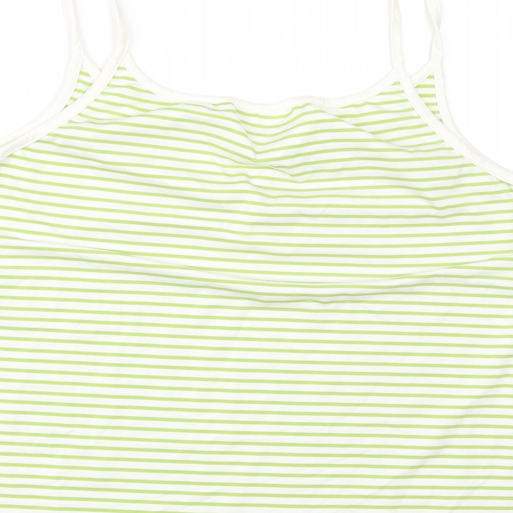 Wallis Womens Green Striped  Camisole Tank Size 18