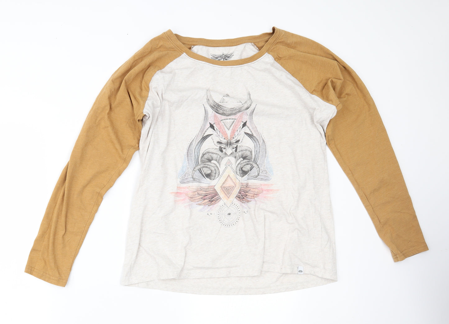 Animal Womens Grey   Basic Blouse Size 10