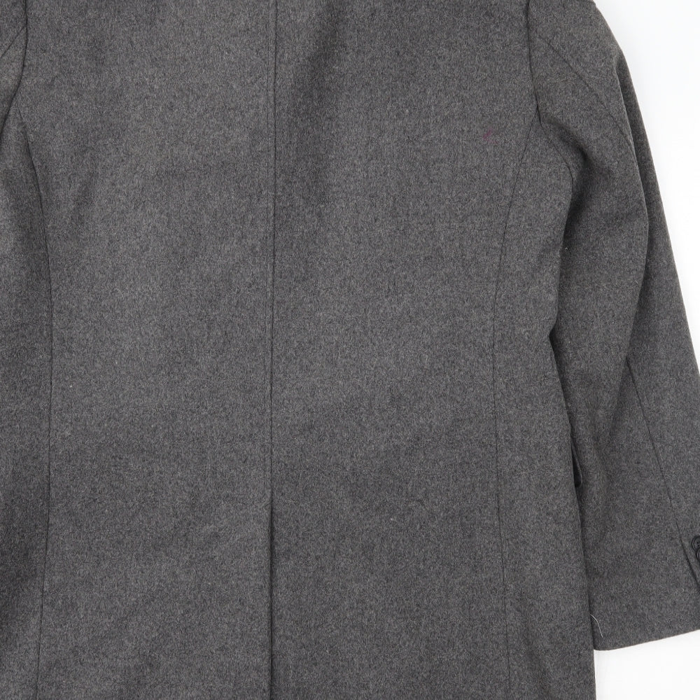 Frederik Anderson Copenhagen Mens Grey   Trench Coat Coat Size 42