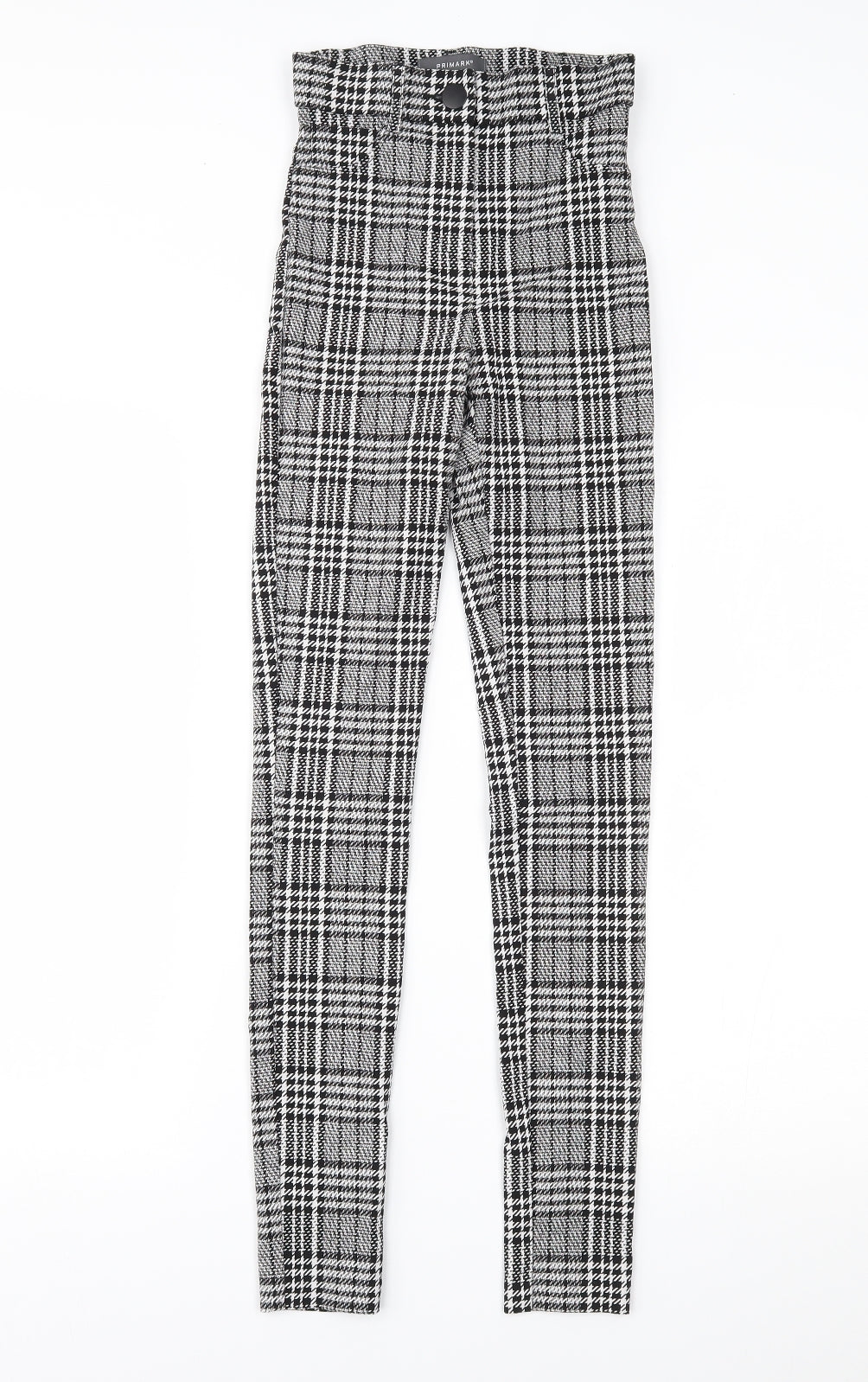 Primark Womens Black Houndstooth  Jegging Leggings Size 6 L28 in