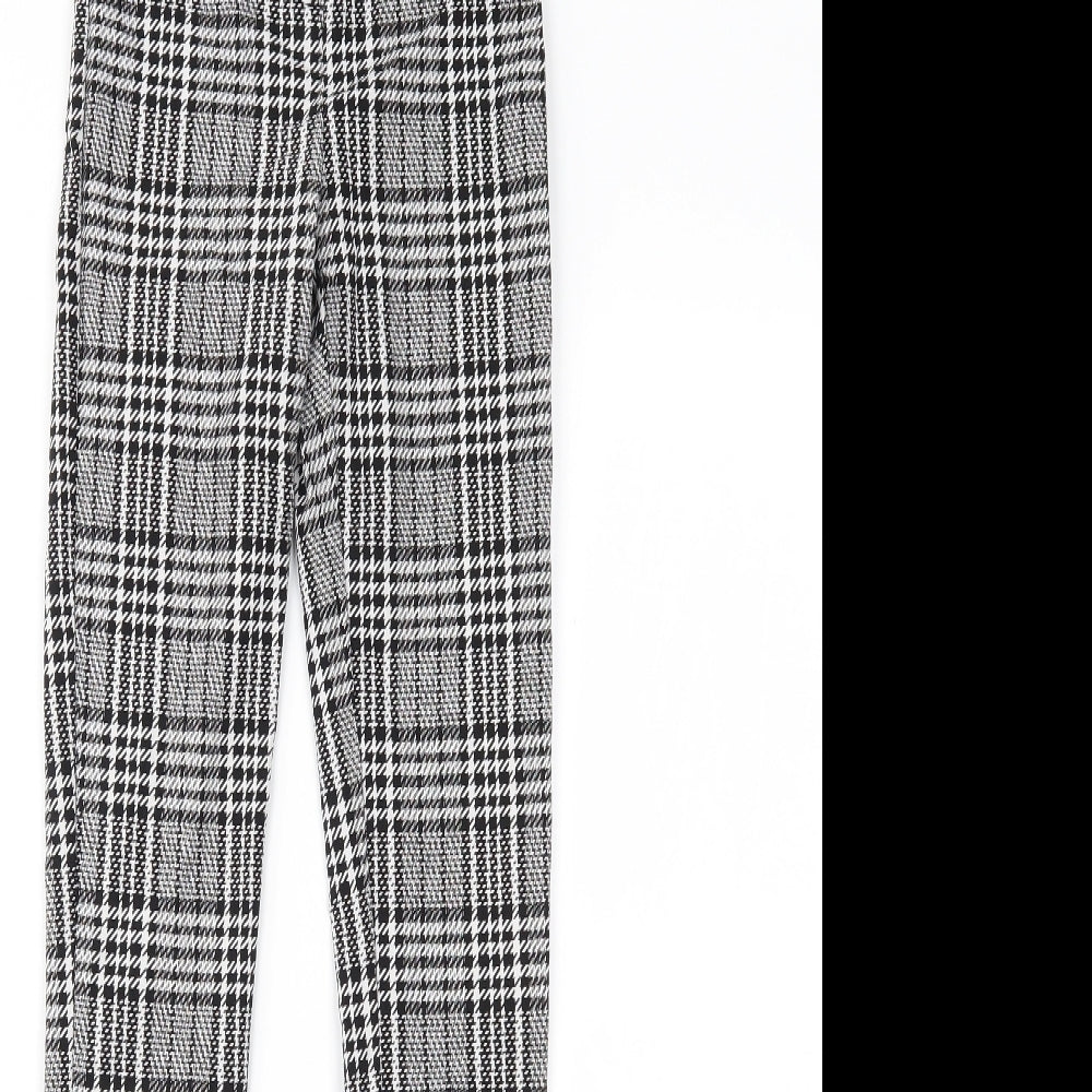 Primark Womens Black Houndstooth  Jegging Leggings Size 6 L28 in