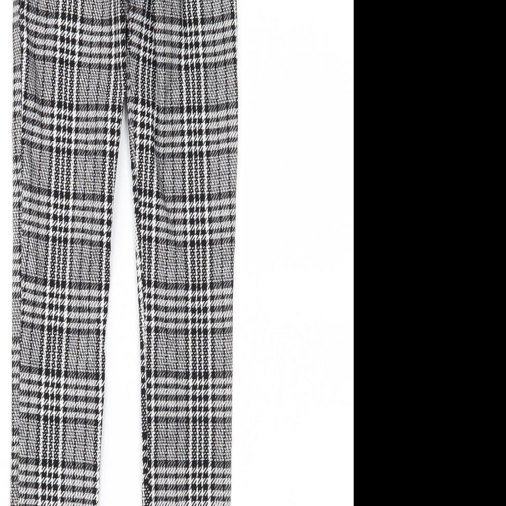 Primark Womens Black Houndstooth  Jegging Leggings Size 6 L28 in