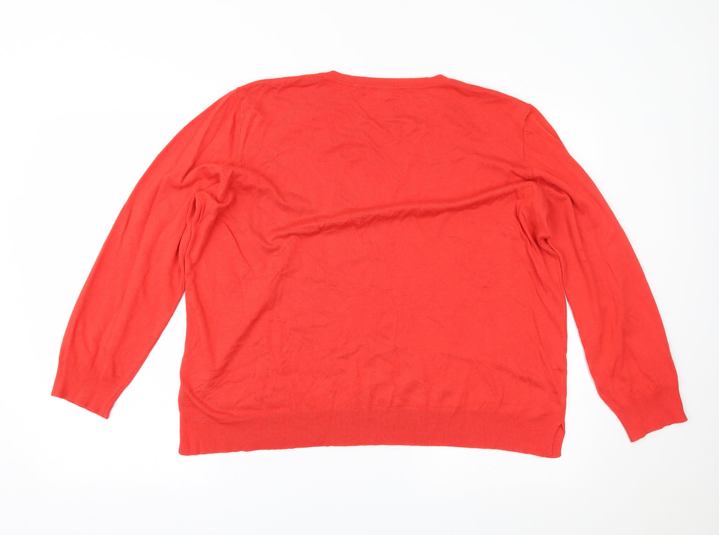 George Womens Red   Pullover Jumper Size 22