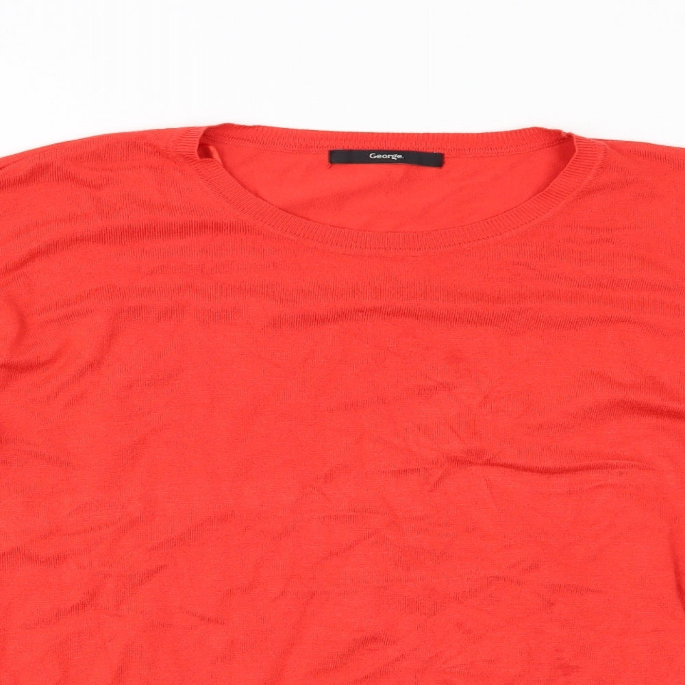 George Womens Red   Pullover Jumper Size 22