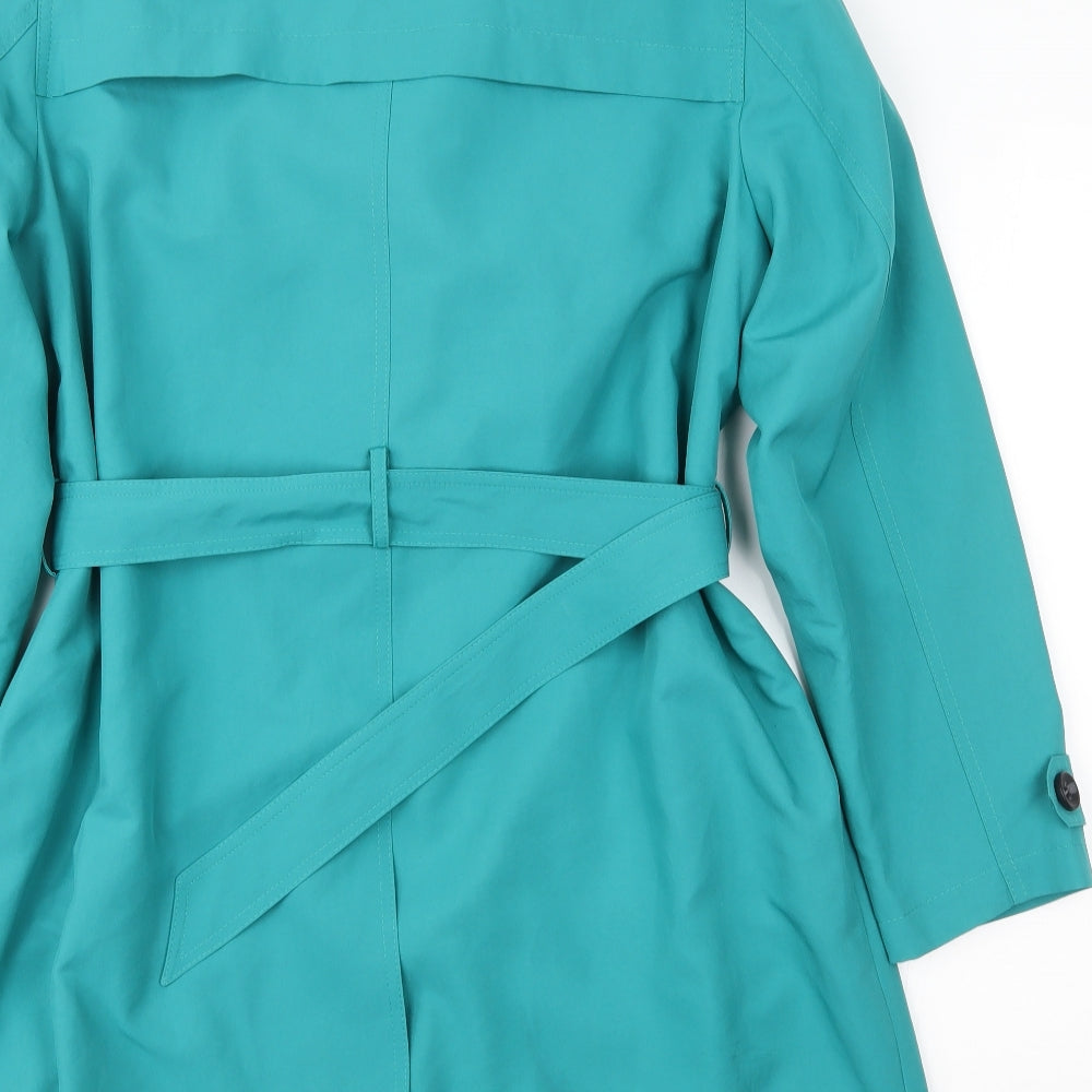 Marks and Spencer Womens Green   Trench Coat Coat Size 18