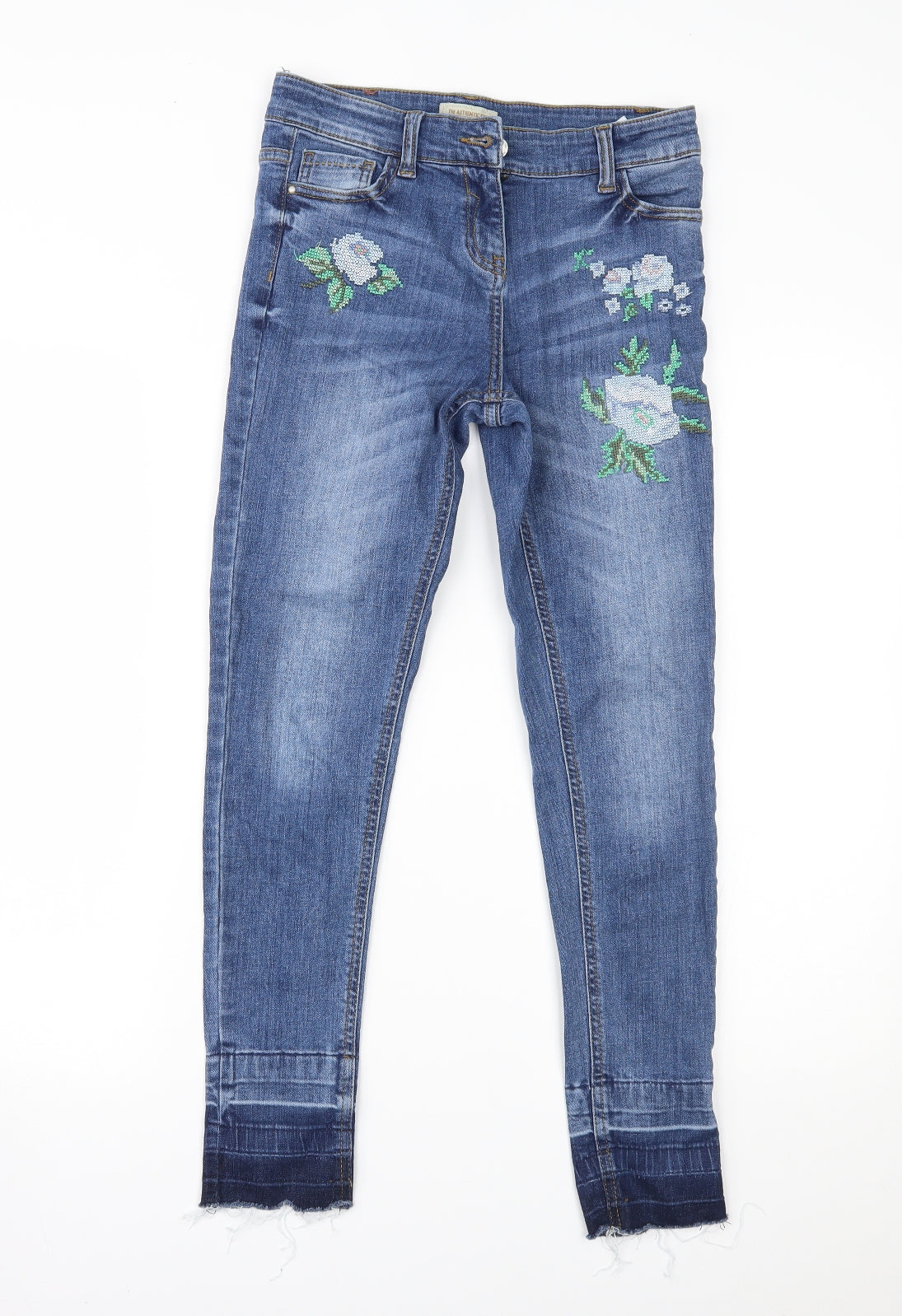 NEXT Girls Blue  Denim Skinny Jeans Size 12 Years