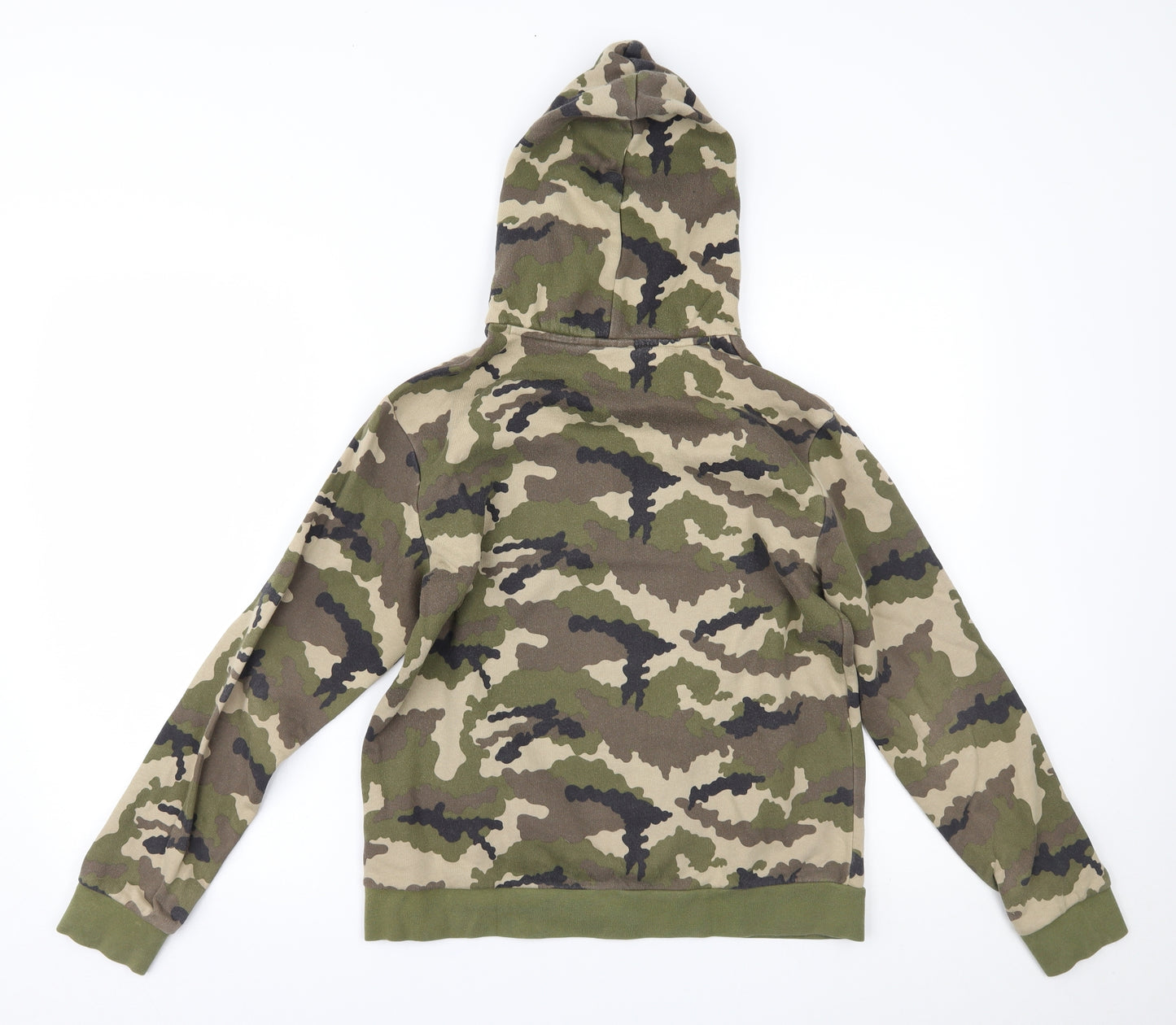 adidas Boys Green Camouflage  Pullover Hoodie Size 13-14 Years