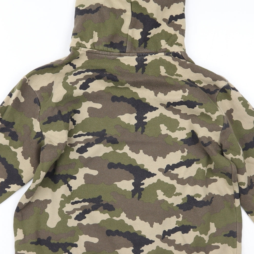 adidas Boys Green Camouflage  Pullover Hoodie Size 13-14 Years