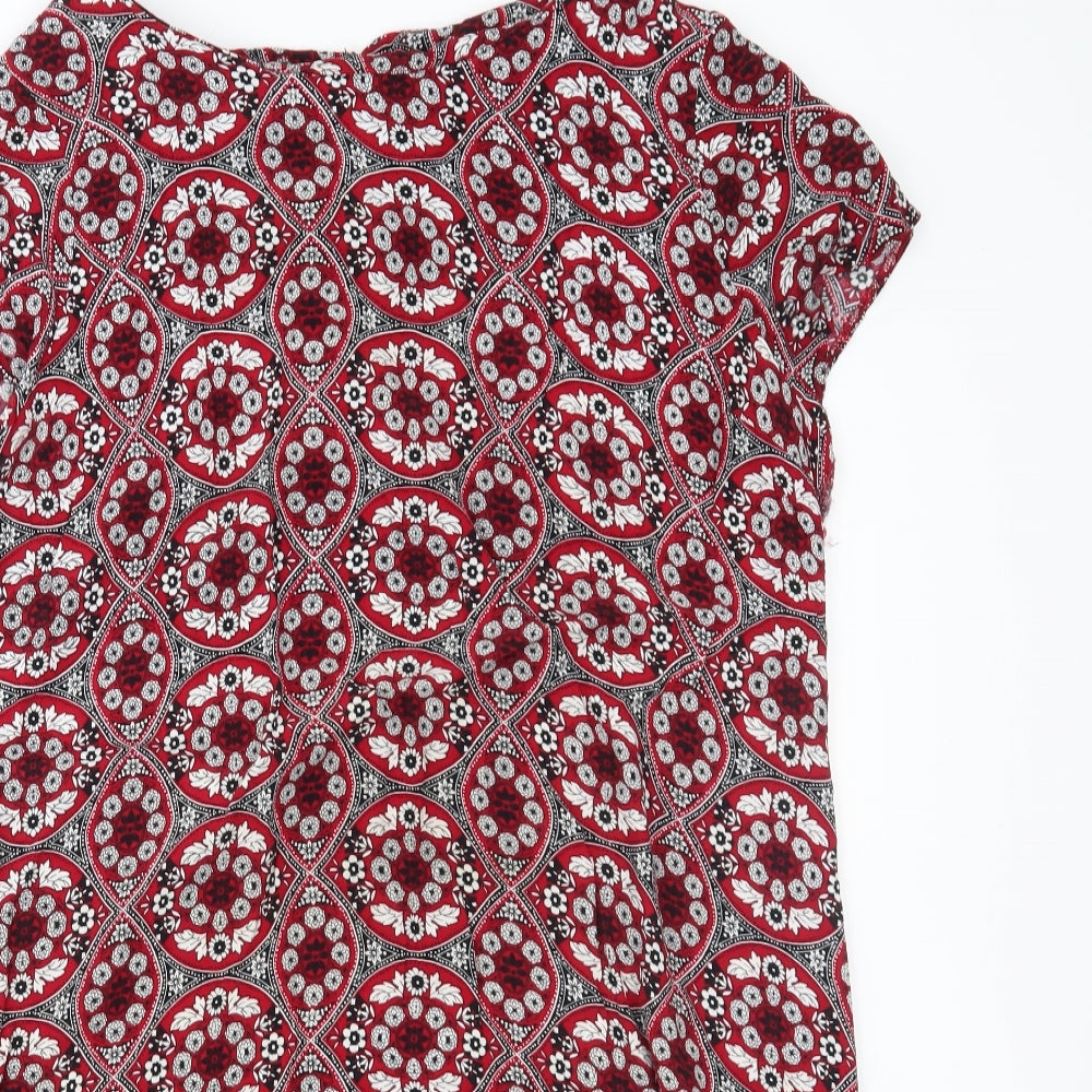 New Look Womens Red Floral  Shift  Size 16