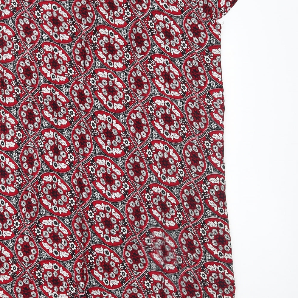 New Look Womens Red Floral  Shift  Size 16