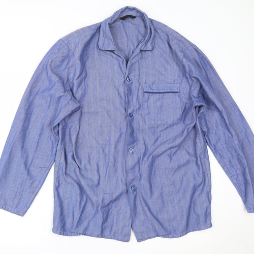 Marks and Spencer Mens Blue    Button-Up Size M