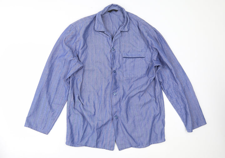 Marks and Spencer Mens Blue    Button-Up Size M