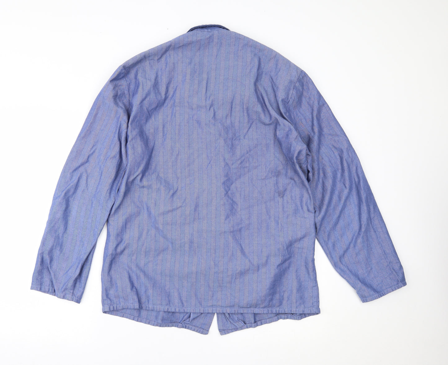 Marks and Spencer Mens Blue    Button-Up Size M